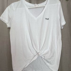 Lole White V-Neck